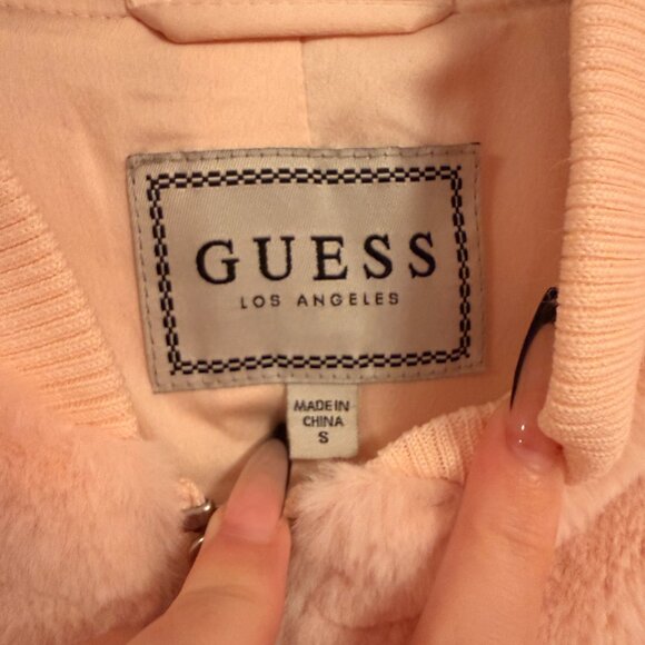 GUESS Los Angeles LIMITED EDITION Pink Zip-up Bomber Jacket - Picture 3 of 3